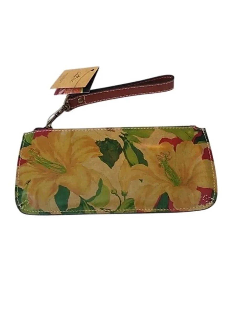 Patricia Nash P556397 St. Croce Wristlet in Spring Lily